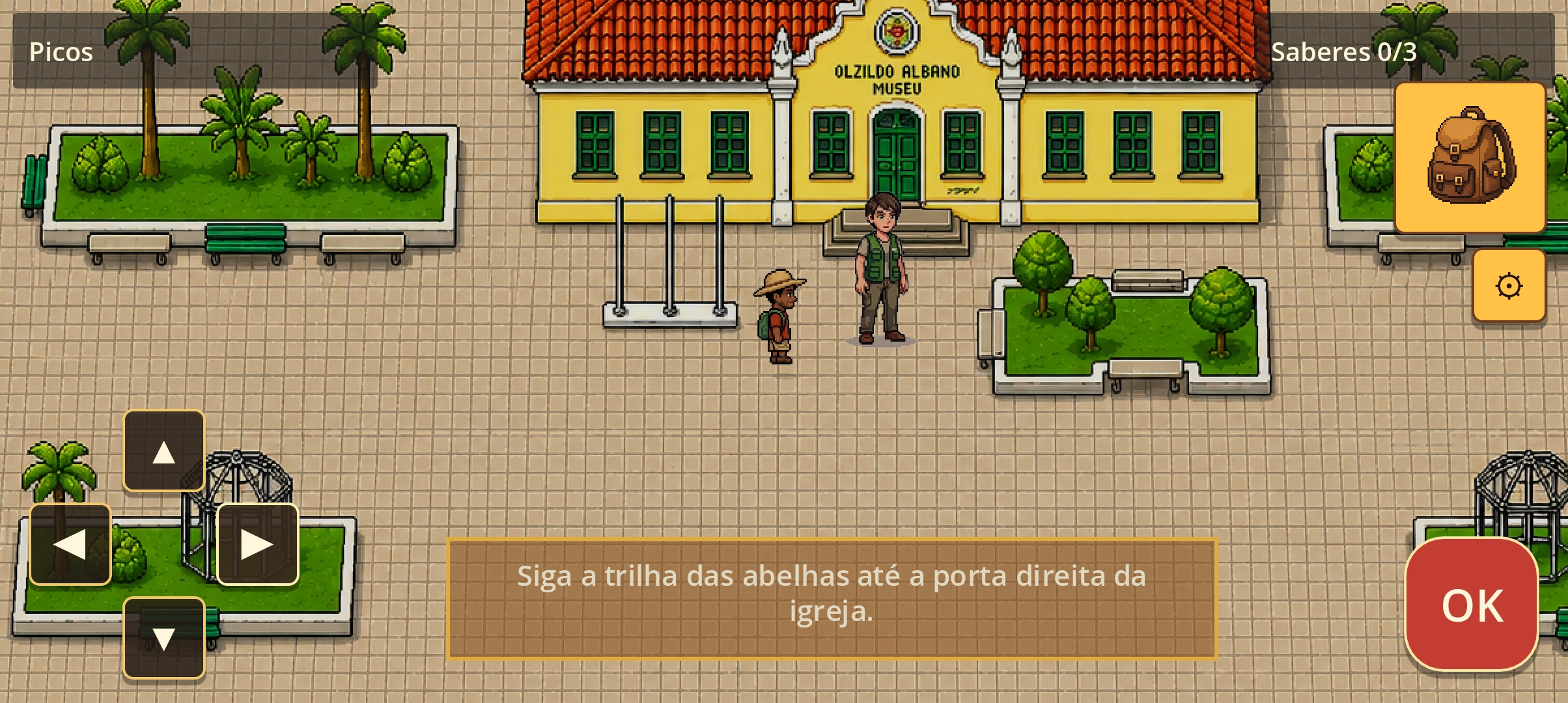 Cena do Museu Ozildo Albano no jogo