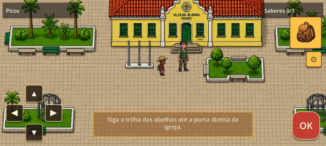 Cena do Museu Ozildo Albano no jogo